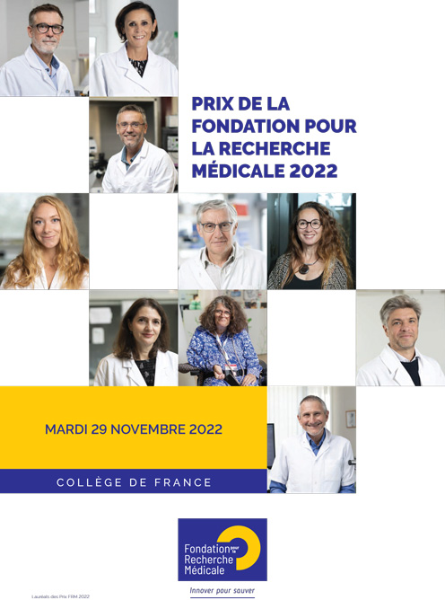 Brochure des Prix de la Fondation pour la Recherche Médicale du 29 novembre 2022